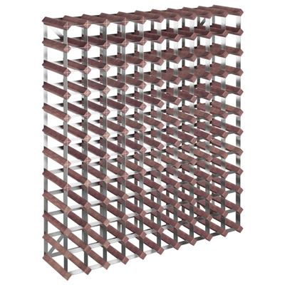 Botellero Para 120 Botellas Vidaxl Madera Maciza De Pino Marrón