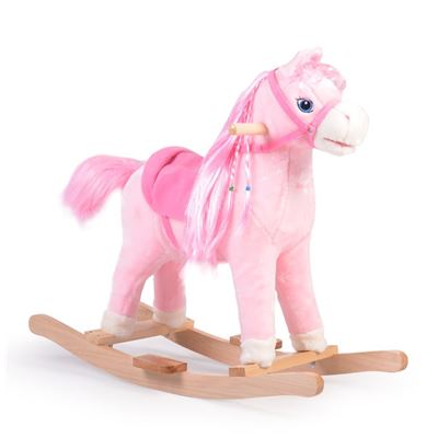 Caballo Balancín Rosa Hasta 50kg De Moni
