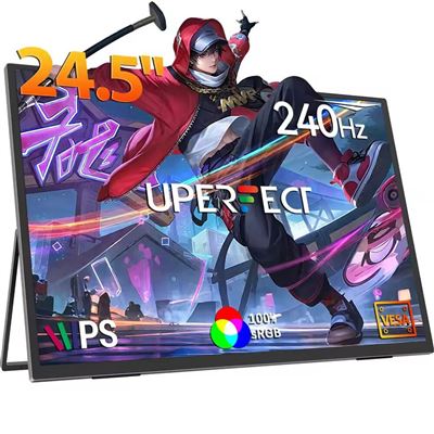 Uperfect Negro Monitor Portátil Up24.5-1080P 24.5 "" Ips 1080P 240Hz