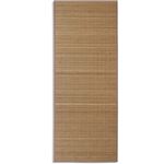 Alfombra de bambú natural vidaXL, rectangular color Marrón, 80 x 200 cm