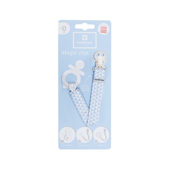 Cadena Chupete Tri Celeste 2X21.5 Cm