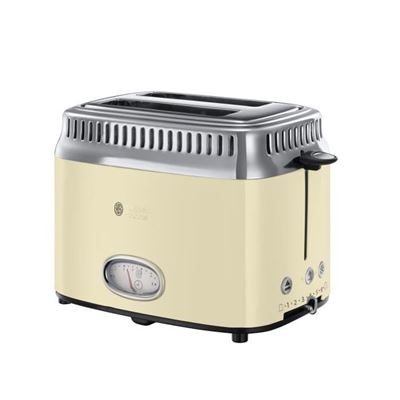 Russel Hobbs Vintage Cream 2 Ranuras Tostadora Retro