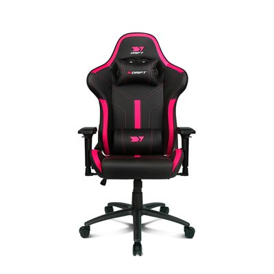 Silla Gaming Drift Gaming Silla Dr350 - Polipiel, Reposabrazos 4D, Ruedas Silenciosas, Pistón Clase 4, Inclinación, Cojin Lumbar/Cervical, Color Negro