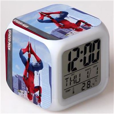 Spiderman Despertador Proyector Con Funcion Temporizador