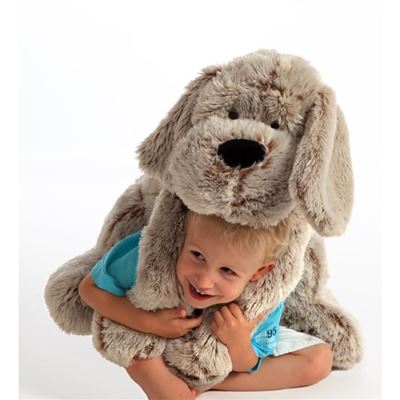 Peluche Perro Flatoutou 50 Cm Gris Gipsy