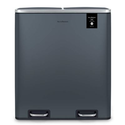 Separador De Residuos De Cocina Hkoenig Contenedores Extraíbles Tapa Silenciosa 54l