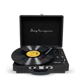 Tocadiscos Prixton VC400 Bluetooth reproductor convertidor de vinilos Negro - 1