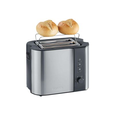 Tostador Automático De 2 Ranuras Severin At 2589 Acero Inoxidable Mate-negro 800 W