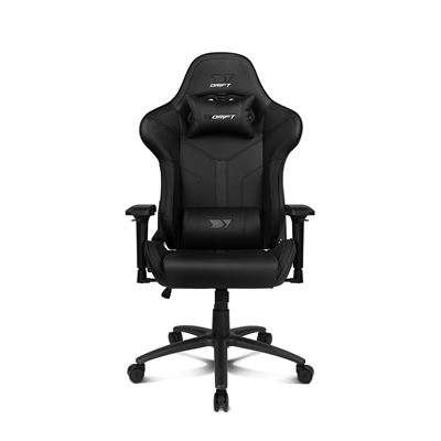 Silla Gaming Drift Gaming Silla Dr350 - Polipiel, Reposabrazos 4d, Ruedas Silenciosas, Pistón Clase 4, Inclinación, Cojin Lumbar/cervical, Negro