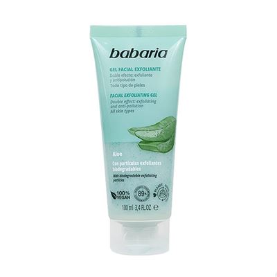 Exfoliante Facial En Gel Babaria Con Partículas Exfoliantes Biodegradables 100ml