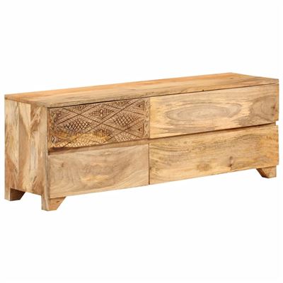 Mueble Para Tv Vidaxl De Madera De Mango Maciza Cm