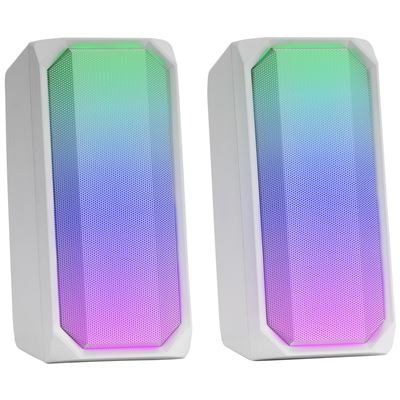Altavoces Bluetooth Mars Gaming Msrgb Rgb Full Mesh 2 Drivers Activos Blanco