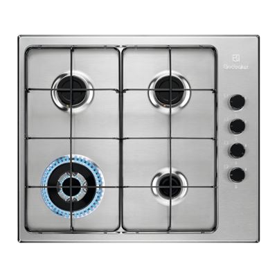 Placa De Gas Electrolux Egs6414x 4 Fuegos 60cm 9000w Inox