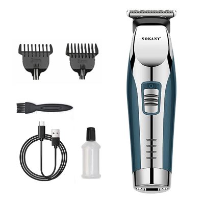Recortador De Pelo Y Barba Dam Recargable Diseño Ergonómico Azul