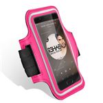 Brazalete deportivo Smartphone 5,2'' Táctil de neopreno, Fucsia