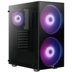 Caja PC ATX Aerocool PYTHON Ventiladores RGB 2x20cm, Crital Templado