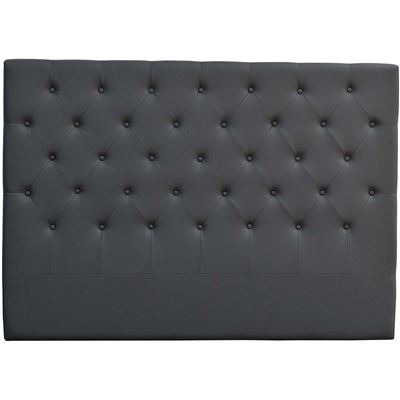 Cabecero De Cama acolchado 160cmdéco en pvc gris