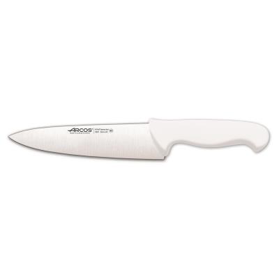 Cuchillo De Cocinero Arcos Colour - Prof 292124 De Acero Inoxidable Y Mango Ergonómico - Blanco
