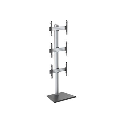 Soporte De Suelo Kimex 031-1300k1 Para 3 Tv 40""-65"" , Altura 240 Cm