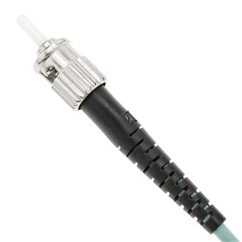 CableMarkt - Cable de fibra óptica OM4 para router de ST a ST multimodo  simplex 50µm/125µm