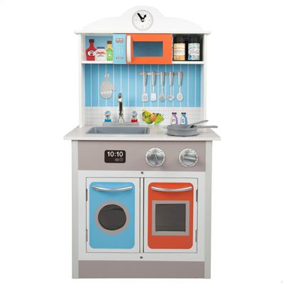 Cocina juguete madera con accesorios 48x30x91 cm Teamson