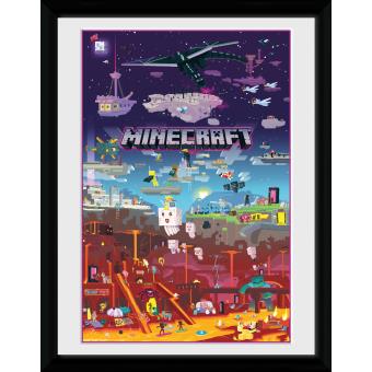 Fotografía enmarcada Minecraft World Beyond 30x40 cm