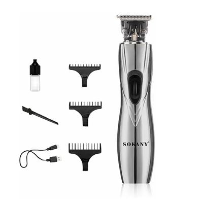Recortador De Pelo Y Barba Recargable Dam 1200mah Diseño Ergonómico Plata