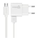 Cargador + Cable USB Smartphone 1A Inkax, Blanco