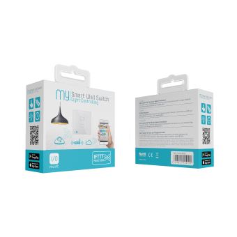Interruptor de Pared Doble por RF Muvit I/O