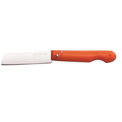 Navaja Profesional Arcos 485729 De Acero Inoxidable Nitrum®, Mango De Polipropileno De Color Rojo Y Hoja De 8.5 Cm En Caja De Presentación