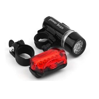 Luz LED de bicicleta Klack, Delantera y Trasera, Blanca y Roja - 1