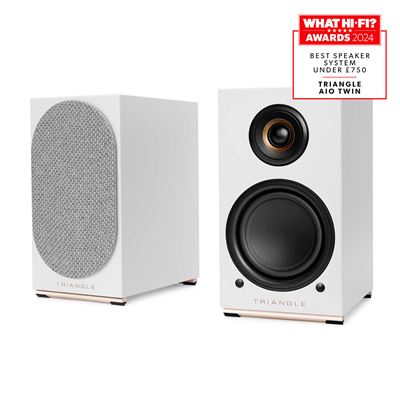 Triangle Blanco Pareja De Altavoces Activos Aio Twin Con Bluetooth Y Wifi