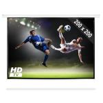 FrontStage Pantalla motorizada para proyector HDTV 200x200cm 1:1