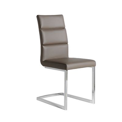 Momma Home Marrón Pack 2 Sillas De Comedor De Polipiel Milo 45X59x97cm