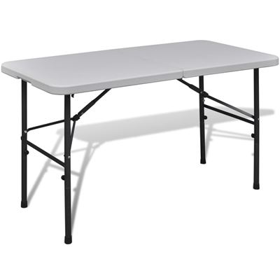 Mesa Plegable Vidaxl Hdpe Blanco