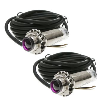Sensor interruptor célula fotoeléctrica BeMatik NPN NO+NC 10-36VDC M18 5m barrera