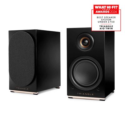 Triangle Negro Pareja De Altavoces Activos Aio Twin Con Bluetooth Y Wifi