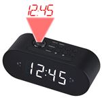 Fisura – Reloj despertador digital negro LED. Reloj indicador de