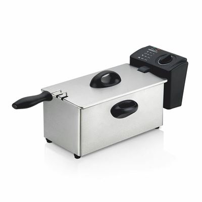 Freidora Haeger Chips & Go 3l Negro/plateado