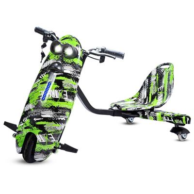 Triciclo Drift Para Niños De 3 Ruedas Con Pantalla Lcd, Verde