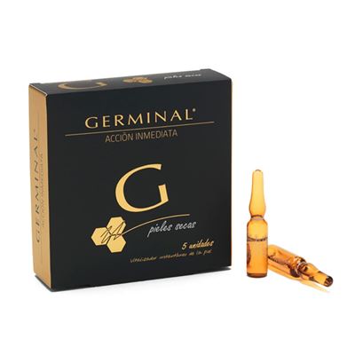 Ampollas Faciales Germinal Acción Profunda Vitalizador Instantáneo Pieles Secas 5 X 1,5ml