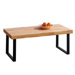 Mesa de centro NATURAL 120X60 ROBLE - NEGRO