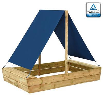Arenero Con Tejado Vidaxl Madera De Pino Impregnada 160x100x133 Cm