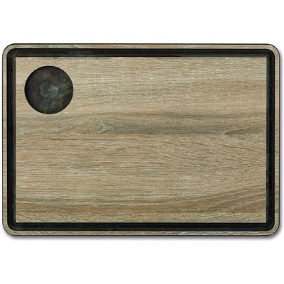 Tabla Canal Arcos Marrón 33x23cm/6,5mm Espesor