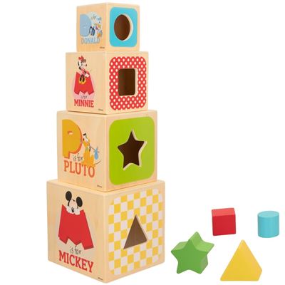 Cubos De Madera Con Formas Woomax Disney