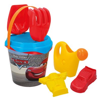 Mochila Playa Cars Cubo Con Accesorios Y Moldes 18 Cm