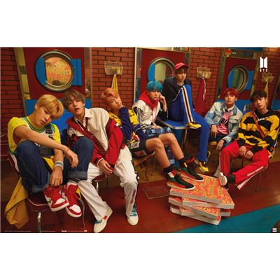 Poster Bts Pizza 61x915 cm grupo erik 91x615 gpe5409