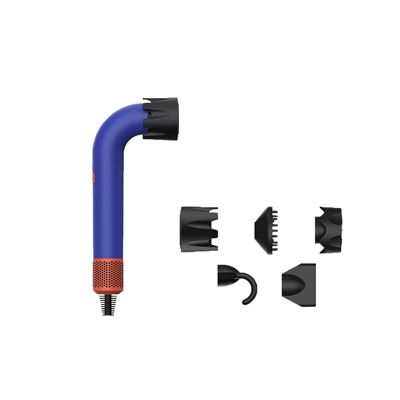 Secador De Pelo Arzopa Hd18 1400w + Cinco Boquillas Tres Velocidades Del Viento Azul