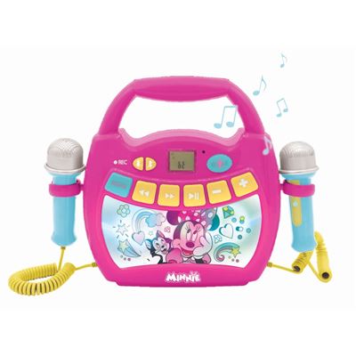 Reproductor Digital De Karaoke Con 2 Micrófonos - Minnie Mouse Lexibook