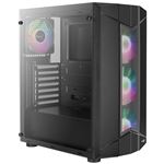 Caja PC ATX Aerocool SENTINEL, 3 Ventiladores RGB 120mm, Ventana Lateral